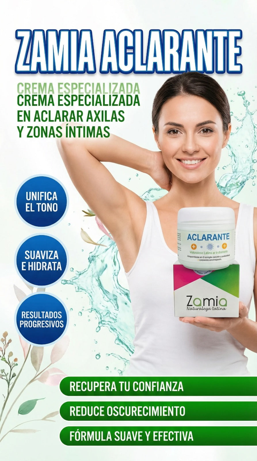 Zamia™  - Crema Aclaradora de Axilas y Zonas Intimas