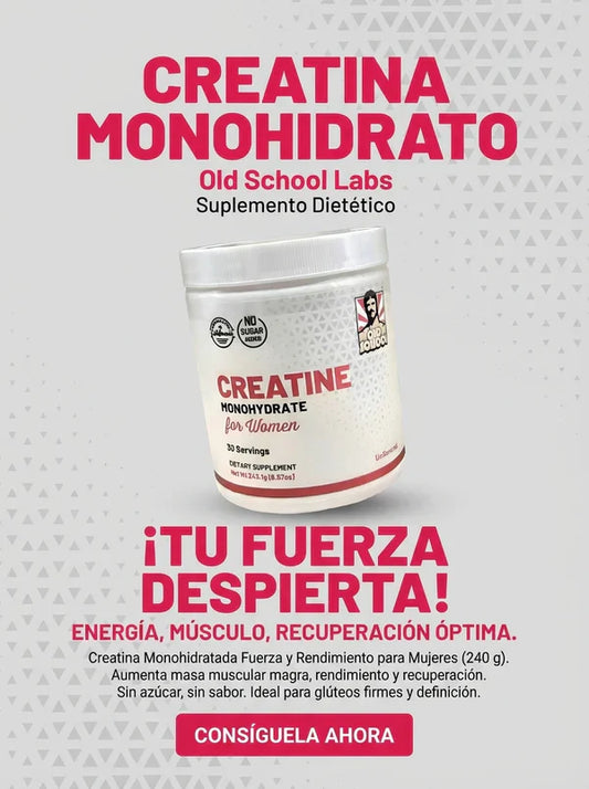 Creatina Monohidratada Fuerza y Rendimiento para Mujeres (240 g)